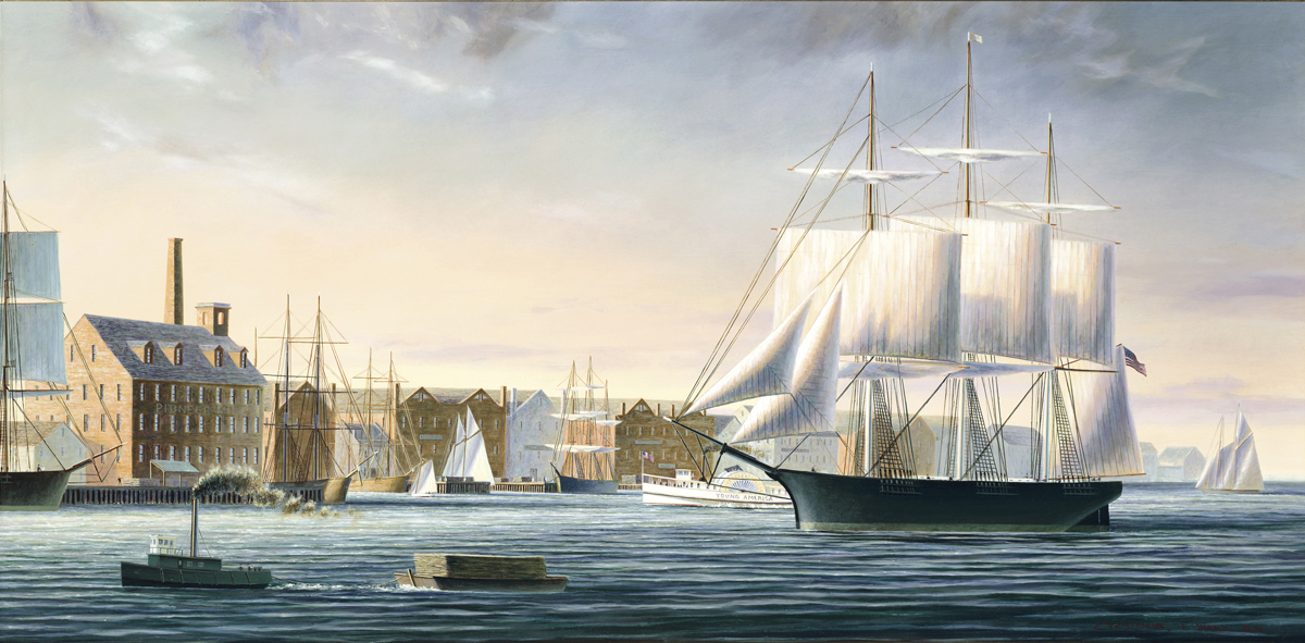 Alexandria, View from the Potomac, Painting by Christopher James Ward