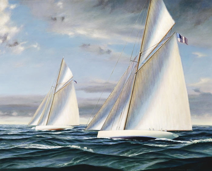 Evening Approach: Maritime Painting by Christopher James Ward