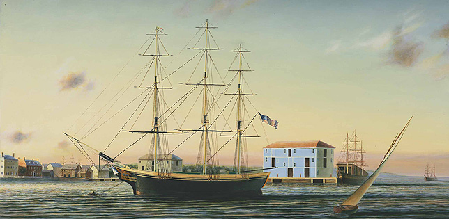Friendship, Salem, Massachusettes: Historical Maritime Painting by Christopher James Ward